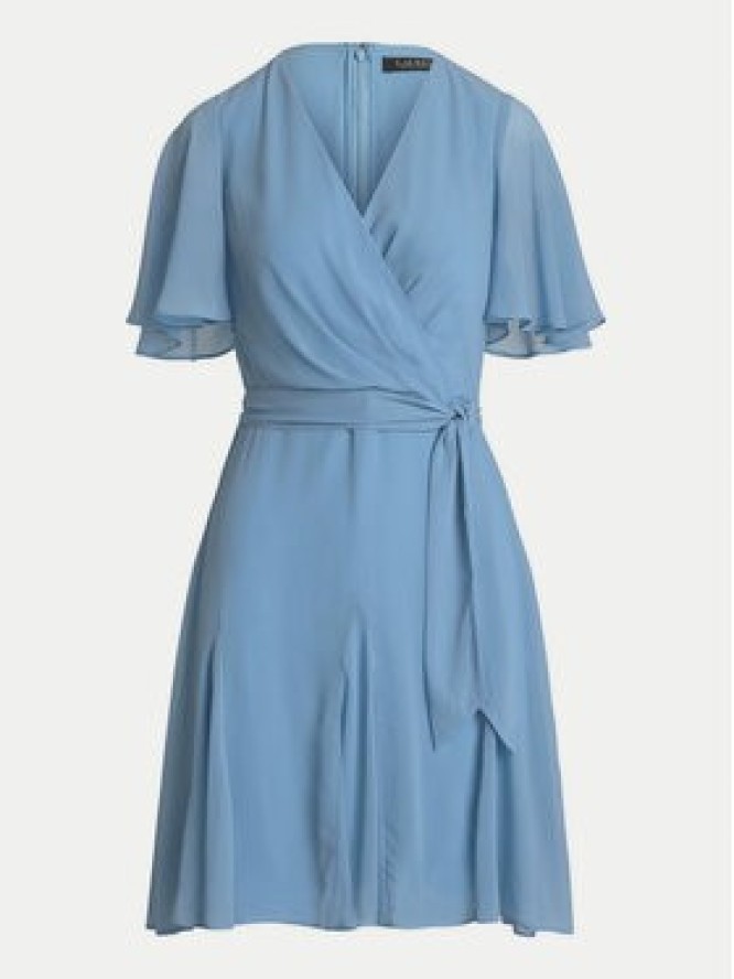 LAUREN RALPH LAUREN Sukienka koktajlowa 250938944003 Niebieski Regular Fit