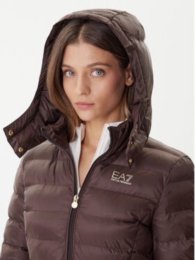 EA7 Emporio Armani Kurtka zimowa 7W000685 AF12475 U6063 Brązowy Slim Fit