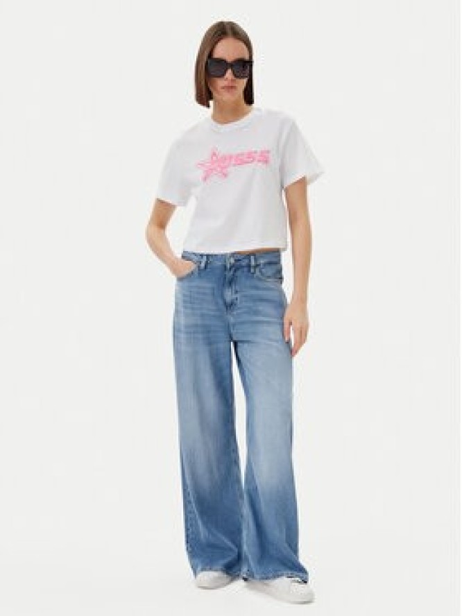 Guess T-Shirt V5GI12 K9RM1 Biały Boxy Fit