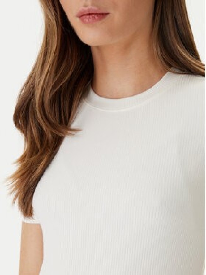 Calvin Klein T-Shirt LV044D246G Écru Slim Fit