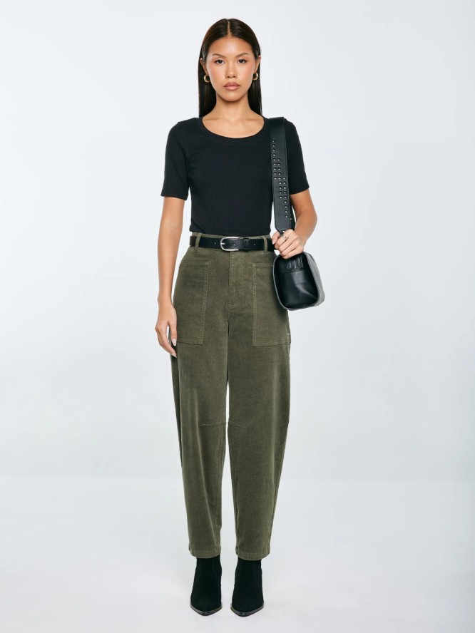 Koszulka damska w prążek czarna Asterca 906