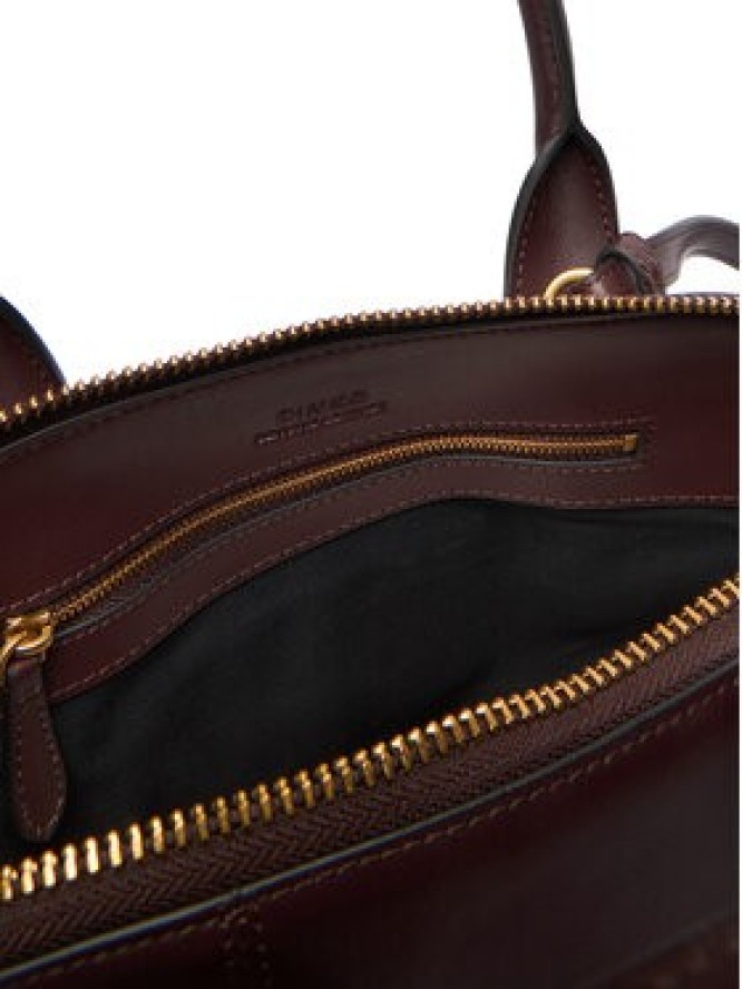 PINKO Torebka Bowling Bag Medium AI 25-26 PLTT 105906 A0QO Bordowy