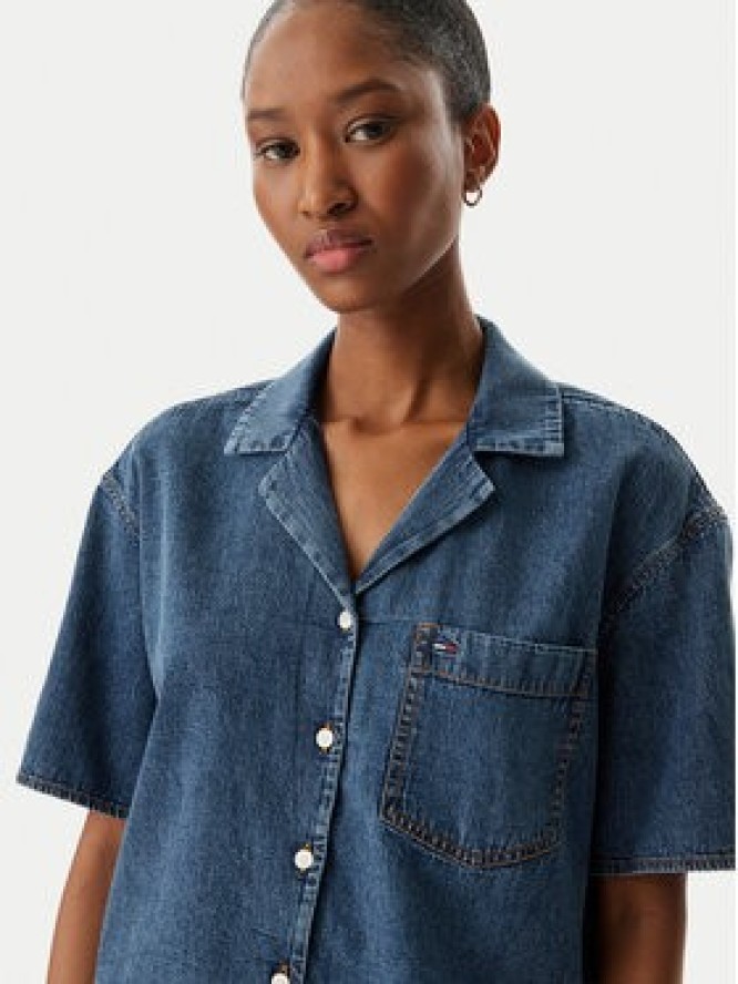 Tommy Jeans Koszula jeansowa DW0DW22216 Niebieski Relaxed Fit
