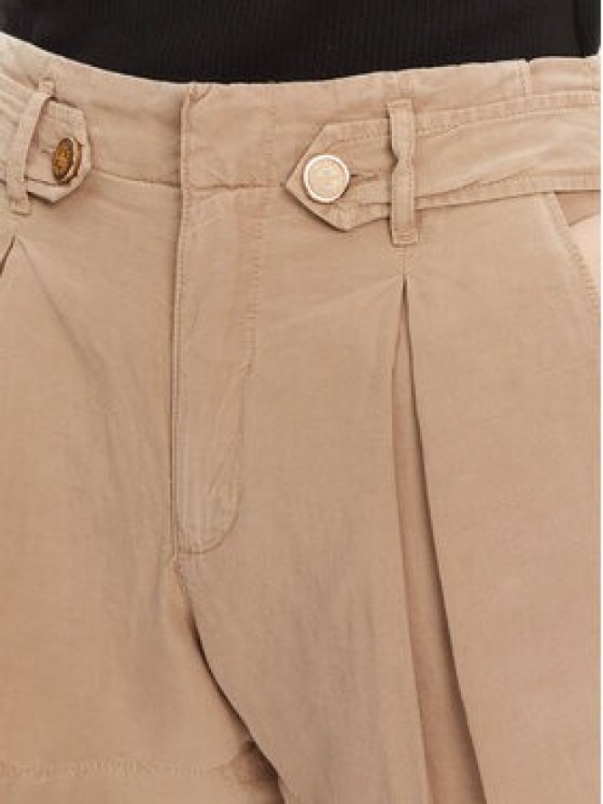 Guess Szorty materiałowe W5GD1J WG8N0 Beżowy Relaxed Fit