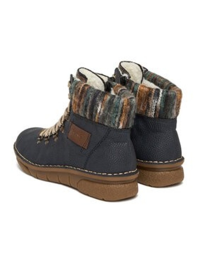 Rieker Trzewiki CEO-73343-15 Granatowy