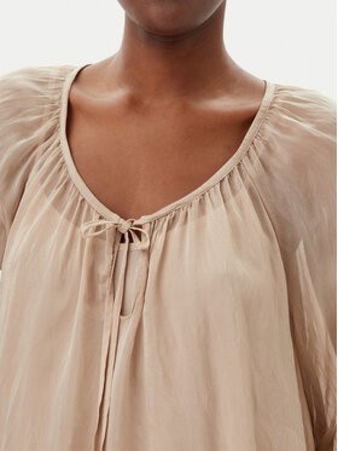 ViCOLO Bluzka TD0020 Beżowy Loose Fit