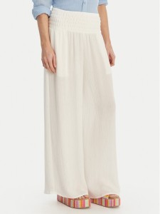 Seafolly Spodnie materiałowe Beach Edit 55699-PA Biały Relaxed Fit