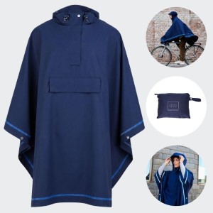 Weathergoods Sweden Poncho Imbris niebieski L