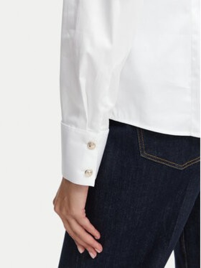 Guess Koszula W6YH10 W2752 Biały Slim Fit