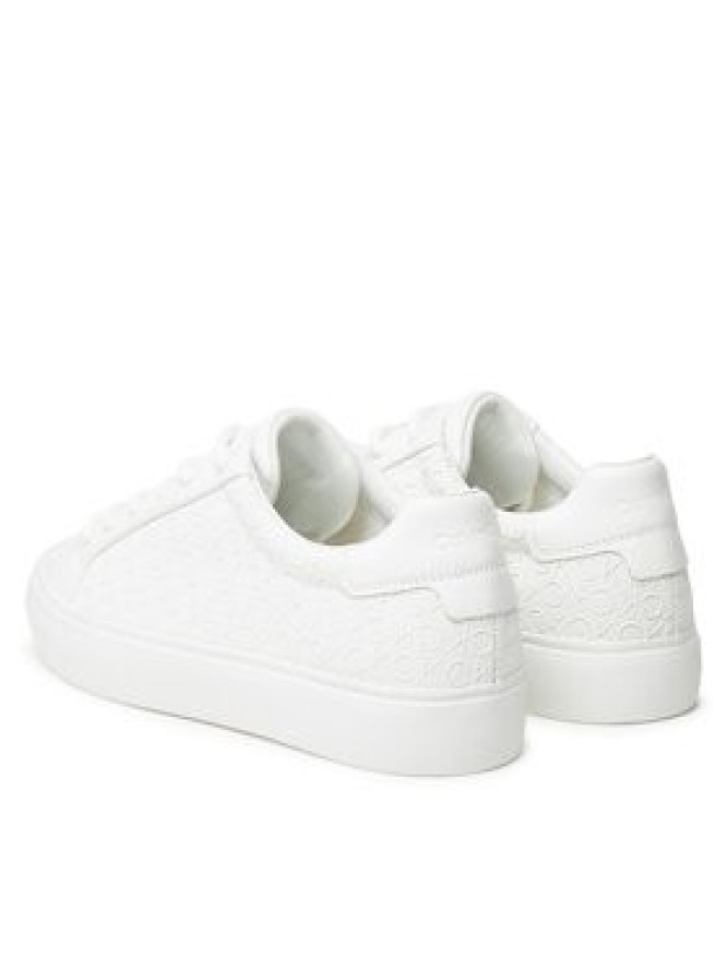 Calvin Klein Sneakersy Vulc Lace Up Mono Pu HW0HW02573 Biały