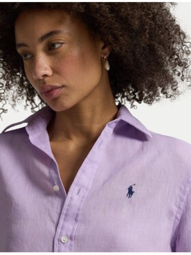 Polo Ralph Lauren Koszula 211970730513 Fioletowy Classic Fit