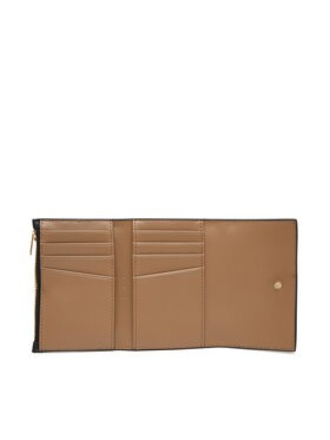 Calvin Klein Portfel Foil Logo Trifold W/ Zip Pocket LV04F1117G Czarny