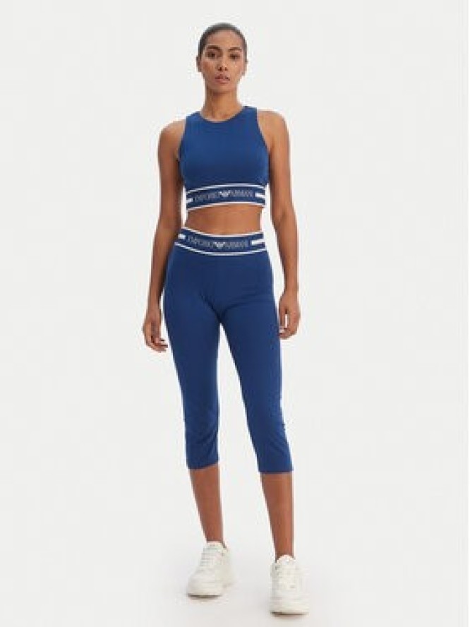 Emporio Armani Underwear Legginsy EW003673 AF19023 UB078 Granatowy Slim Fit