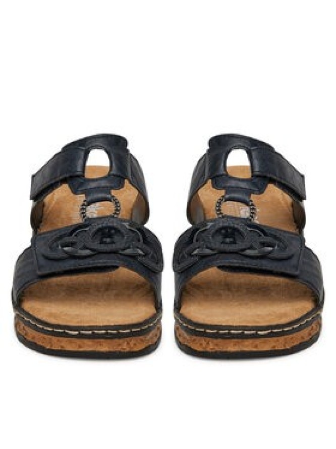 Rieker Klapki CEO-62936-14 Granatowy