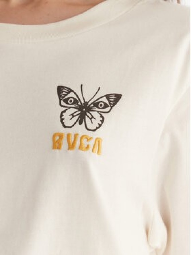 RVCA T-Shirt EVJZT00164 Biały Reglan Fit