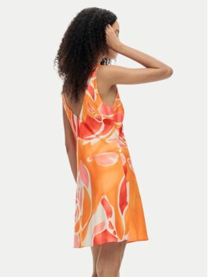 Desigual Sukienka letnia Delilah 26SWVW44 Pomarańczowy Regular Fit