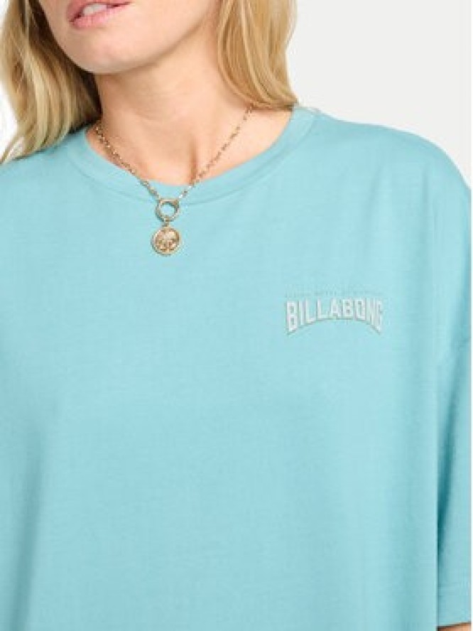 Billabong T-Shirt Reach For Sunshine EBJZT00478 Turkusowy Loose Fit