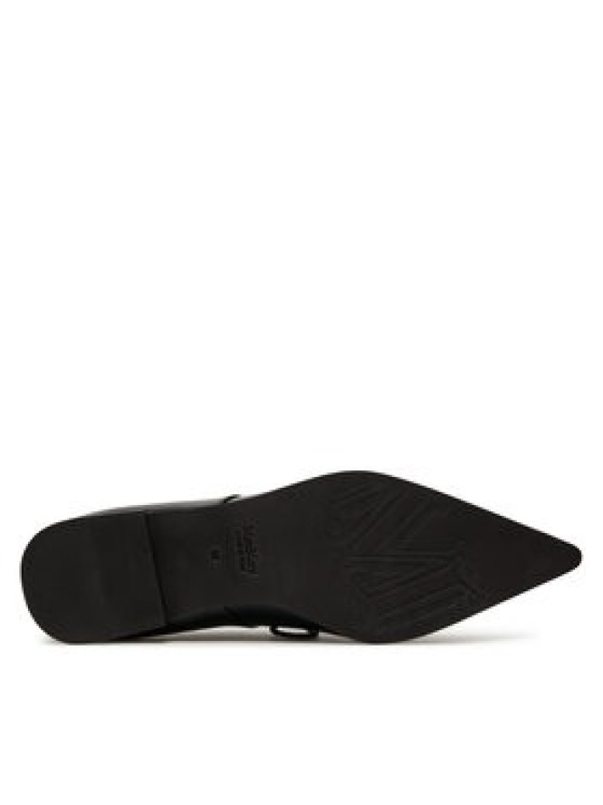 Max Mara Półbuty Laceup 2524526111600 Czarny