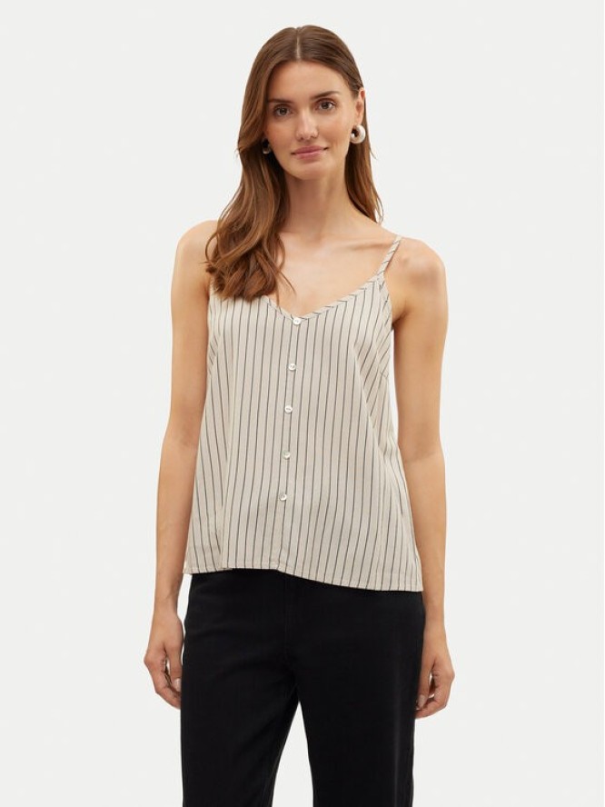 Vero Moda Top Mymilo 10303690 Beżowy Regular Fit