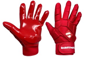 Rękawiczki do futbolu amerykańskiego FKG-03 czerwone, LB, RB, TE