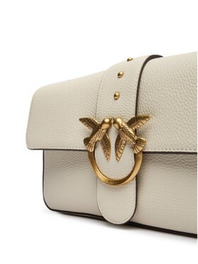 PINKO Torebka Love One Classic Slouchy Fl PLTT 104524 A2OX Biały