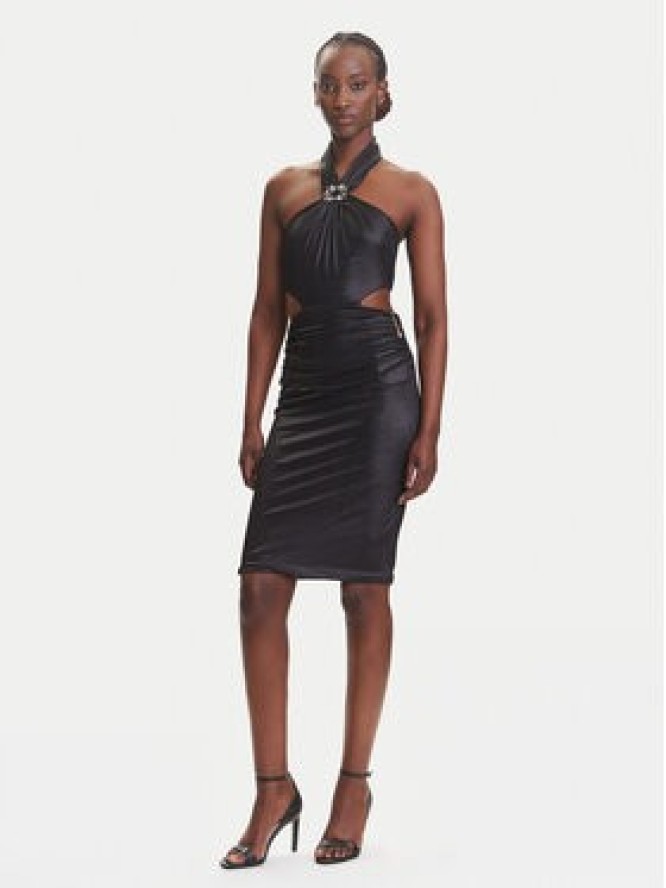 Fracomina Sukienka koktajlowa FQ25SD1001W798T4 Czarny Slim Fit