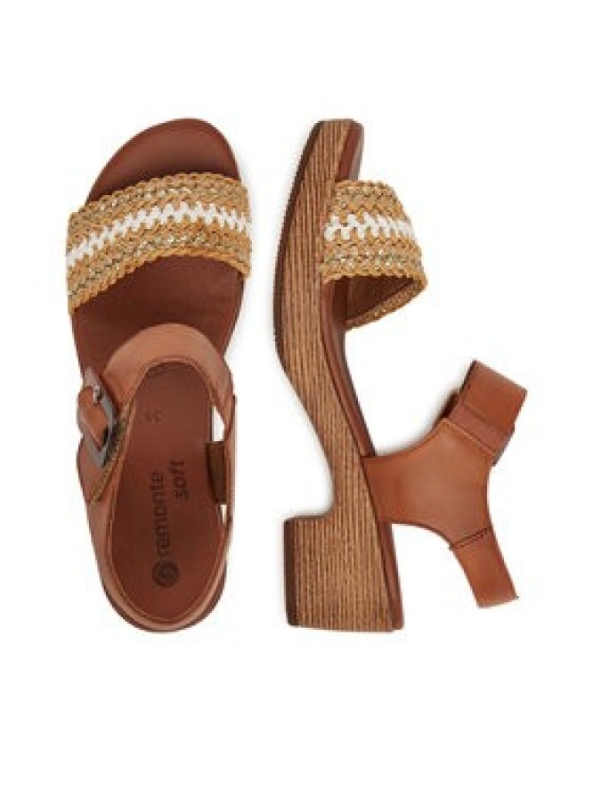 Remonte Sandały D0N58-22 Brązowy