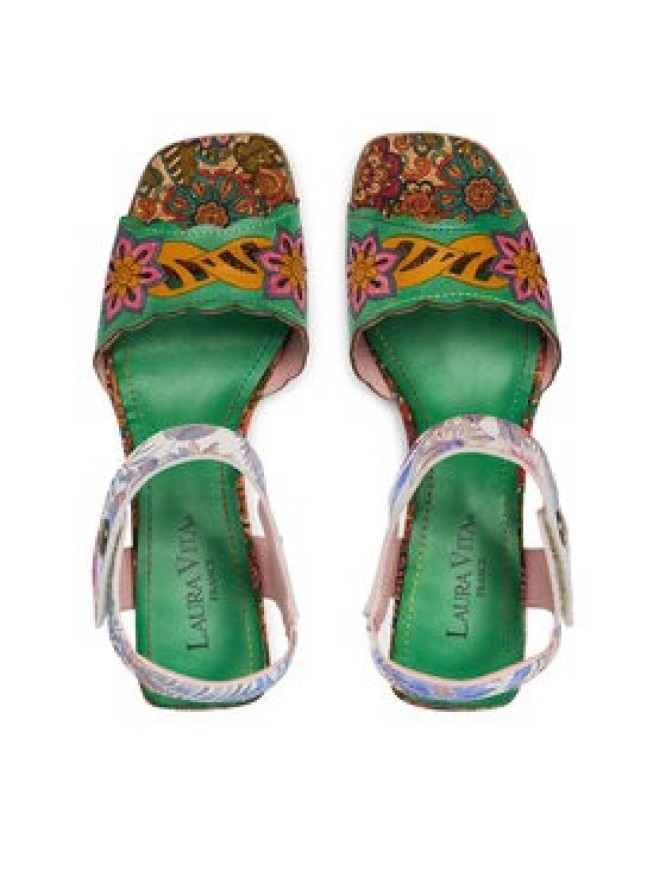 Laura Vita Sandały Jacqueso 20 Zielony