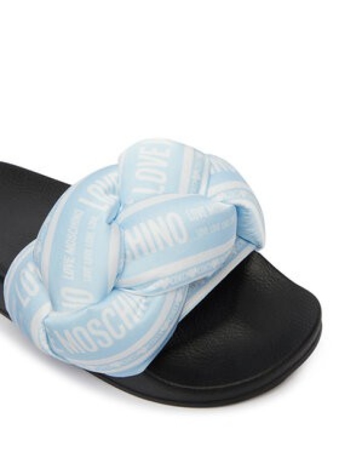 LOVE MOSCHINO Klapki JA28312G0OIW370A Niebieski jasny