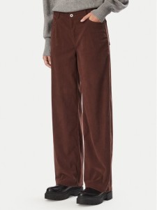 HUGO Spodnie materiałowe Hidami-1-W_B 50569803 Brązowy ciemny Relaxed Fit