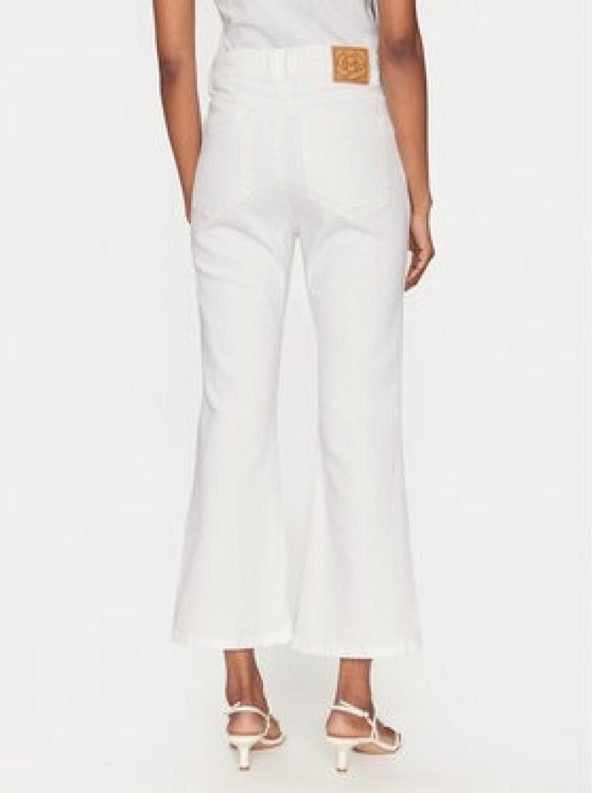 Marella Jeansy Kerry 2513131044 Biały Flare Fit