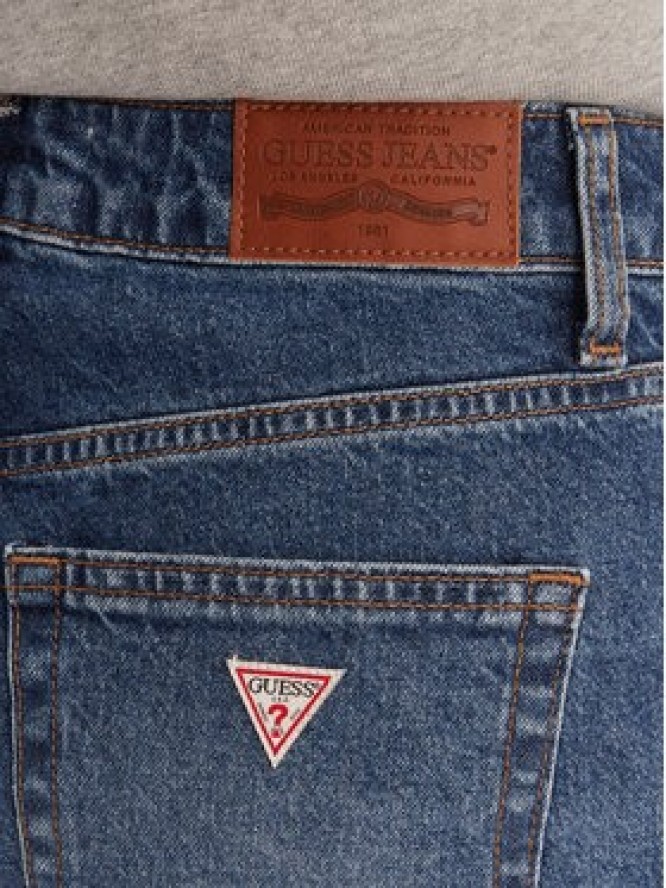 Guess Jeans Jeansy W6RA0R D6334 Niebieski Wide Leg