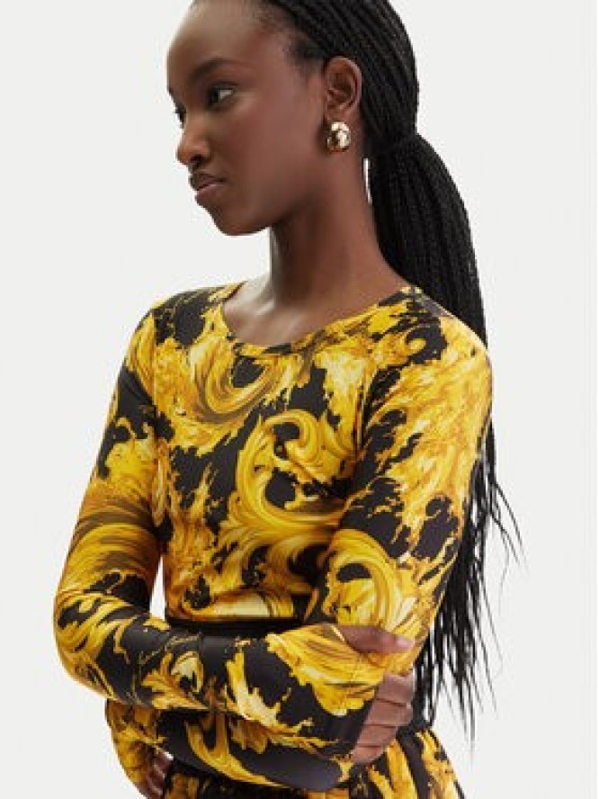 Versace Jeans Couture Bluzka 80HAH218 JS532 Czarny Slim Fit