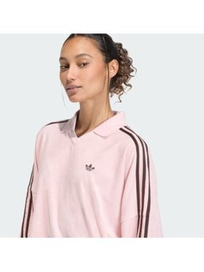 adidas Bluza Terry Towel KD1400 Różowy Oversize
