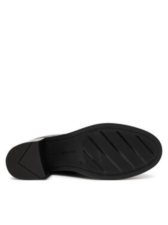 Tommy Hilfiger Kozaki Riding Lthr Long Boot Block Heel FW0FW08777 Czarny