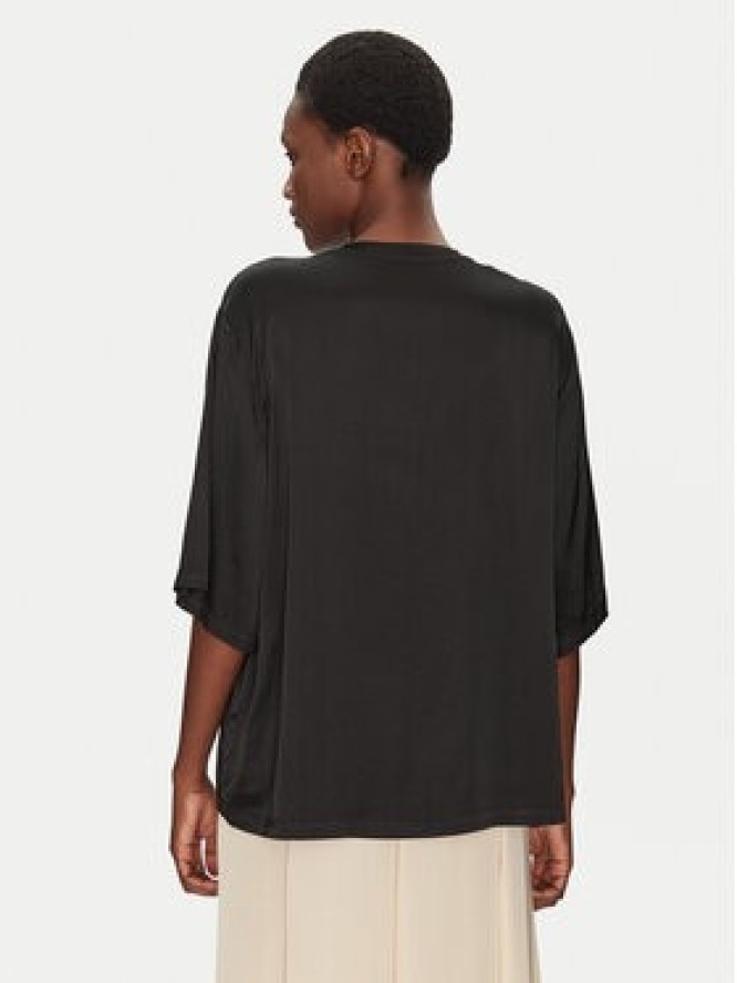 ViCOLO Bluzka TD0013 Czarny Relaxed Fit