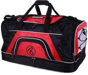 BRUBAKER Torba Sportowa 52L z Komorą na Buty i Mokre Rzeczy Czarny Czerwony