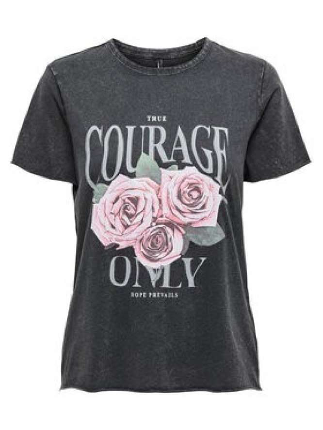 ONLY T-Shirt Lucy 15215721 Czarny Regular Fit