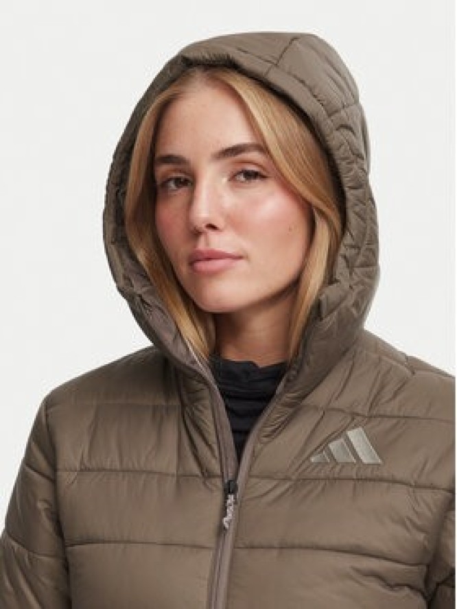 adidas Kurtka outdoor Terrex Multi Essentials Climawarm Insulated Hooded Jacket KX4232 Brązowy Regular Fit