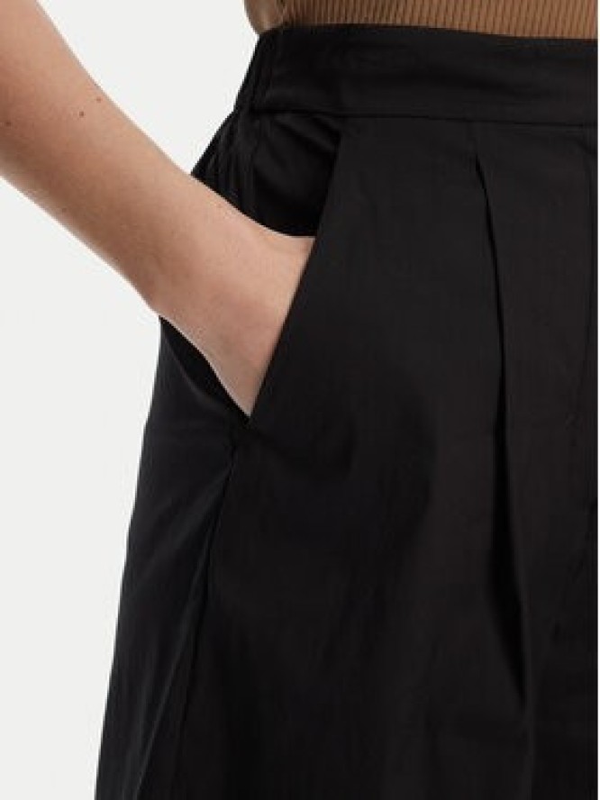 Max Mara Beachwear Bermudy Sultano 2516141019 Czarny Relaxed Fit