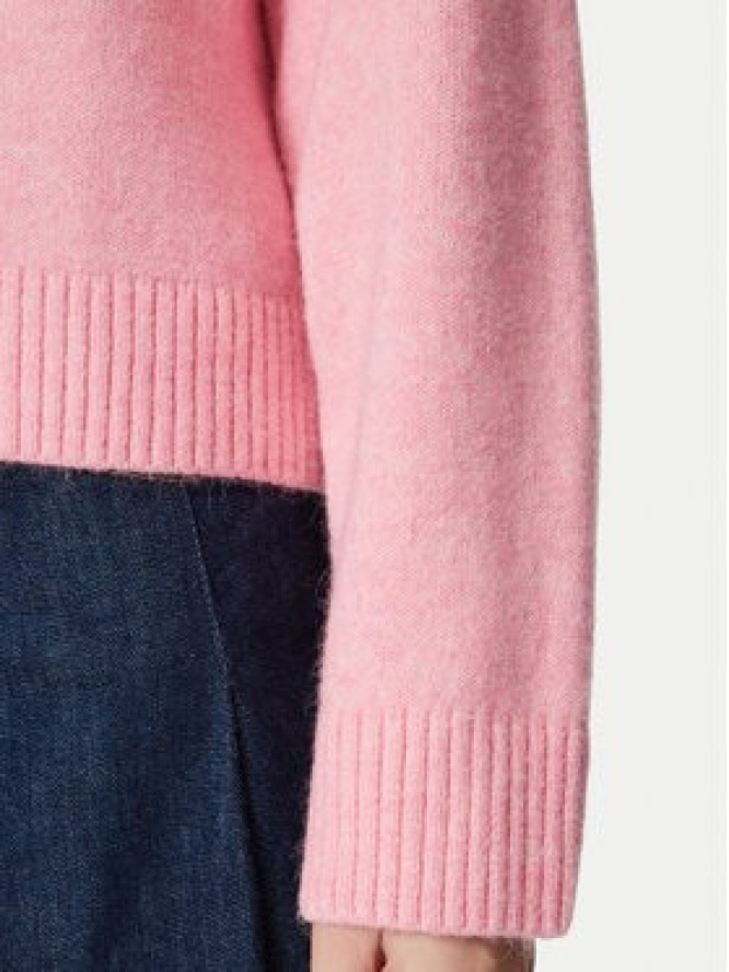 Tommy Jeans Sweter Fluffy Badge DW0DW23831 Różowy jasny Regular Fit