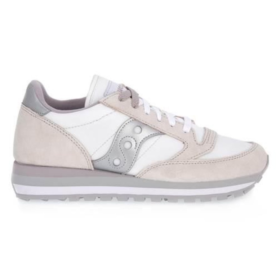 Buty do chodzenia damskie Saucony 15 Jazz Triple White Silver