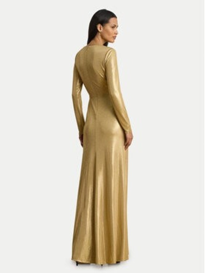 LAUREN RALPH LAUREN Sukienka wieczorowa 253979967001 Złoty Slim Fit