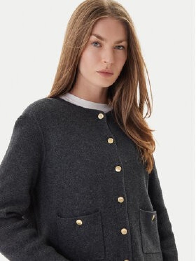 Tommy Hilfiger Kardigan WW0WW46441 Szary Regular Fit