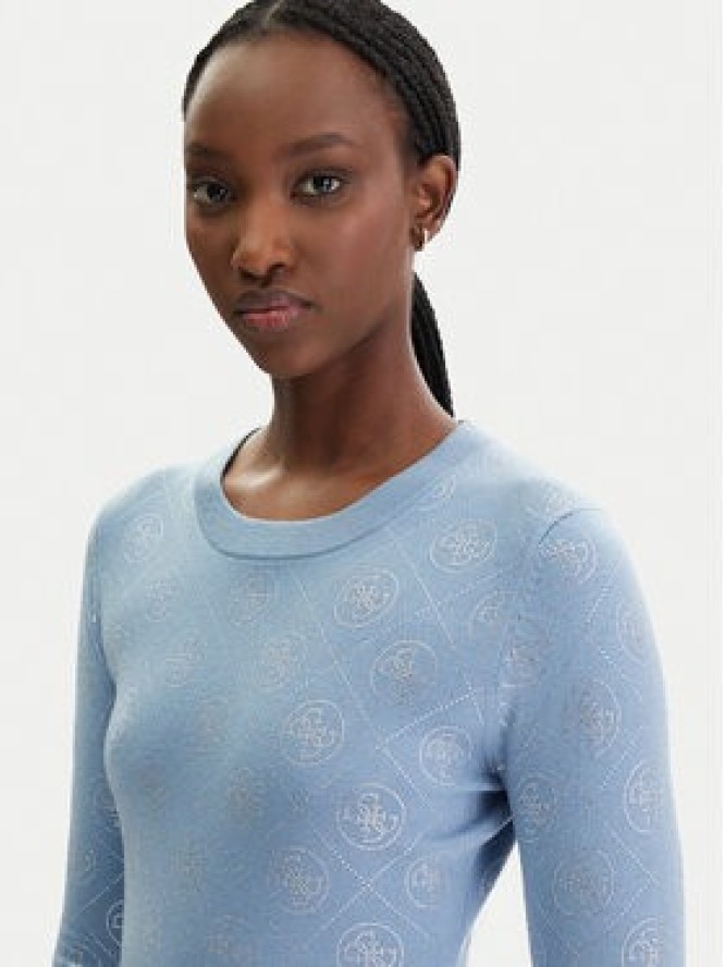 Guess Sweter W6RR66 Z3JD2 Błękitny Regular Fit