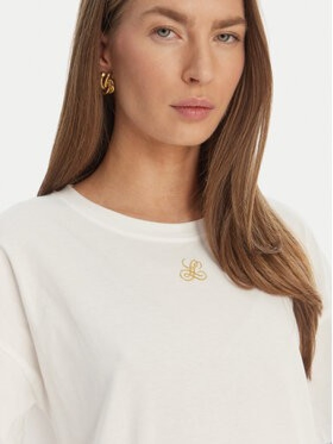 Luisa Spagnoli T-Shirt Baiadera 543155 Biały Regular Fit