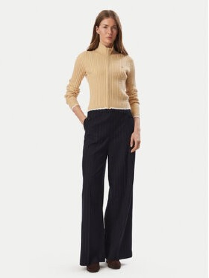 Tommy Jeans Kardigan DW0DW23355 Beżowy jasny Slim Fit