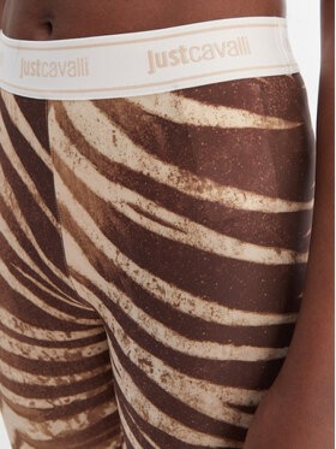 Just Cavalli Legginsy 80PAC100 JS558 Brązowy Skinny Fit