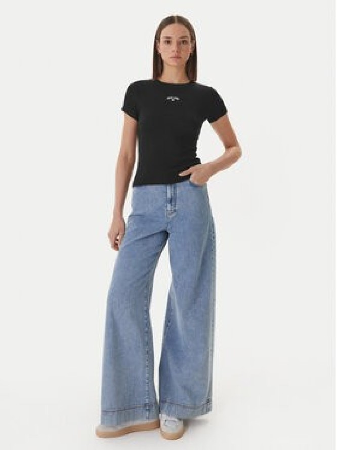 Guess Jeans T-Shirt W6GPZ3 KA0H1 Czarny Slim Fit