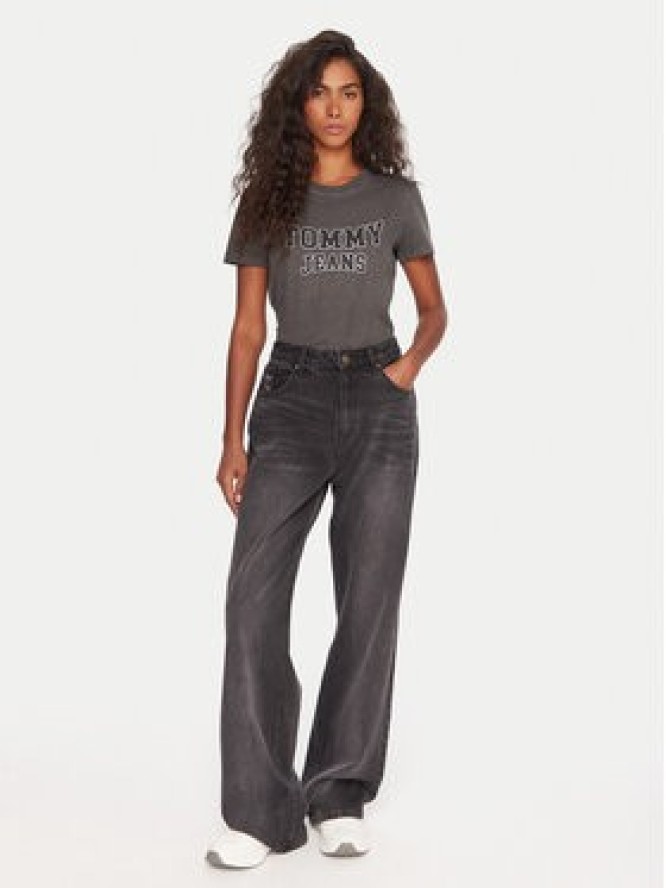 Tommy Jeans T-Shirt Varsity DW0DW21966 Czarny Regular Fit